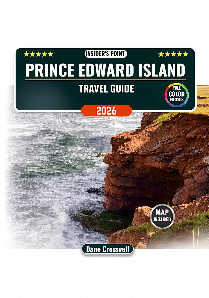 'Prince Edward Island Travel Guide displayed on a Kindle device'