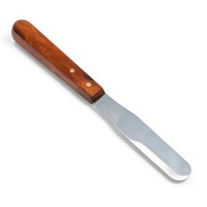 Annhua Dental Alginate Spatula Wooden Handle Stainless Steel Blade-0