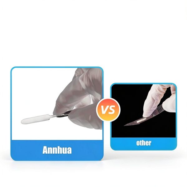 Annhua Dental Cement Mixing Spatula Double Ended Stainless Steel 304-2