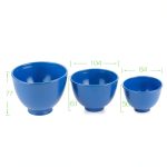 Dental Mixing Bowl Set BONEW BN-13105 Flexible Rubber Bowls & Spatulas-0