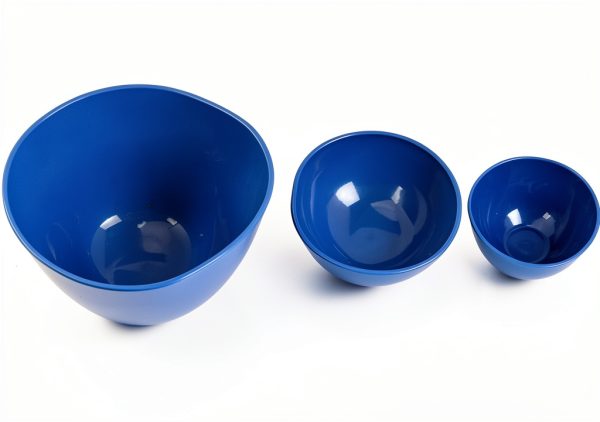 3Pcs Flexible Rubber Mixing Bowls,Dental Rubber Plastic Spatulas for Alginate and Plaster Materials-2