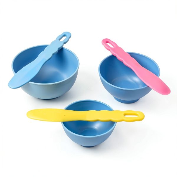 Vocadok Dental Mixing Bowl Set with 3 Spatulas Large Medium Small-6