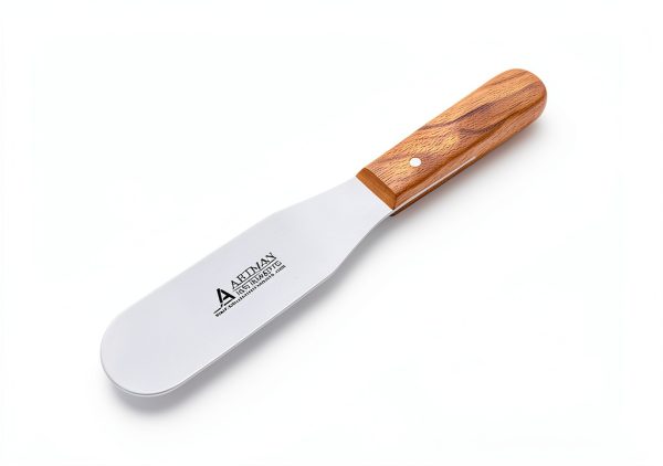 Dental Lab Spatula 8" Set of 3 - Artman Stainless Steel Wood Handle-4
