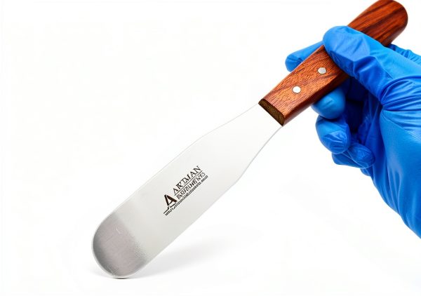 Dental Lab Spatula 8" Set of 3 - Artman Stainless Steel Wood Handle-5