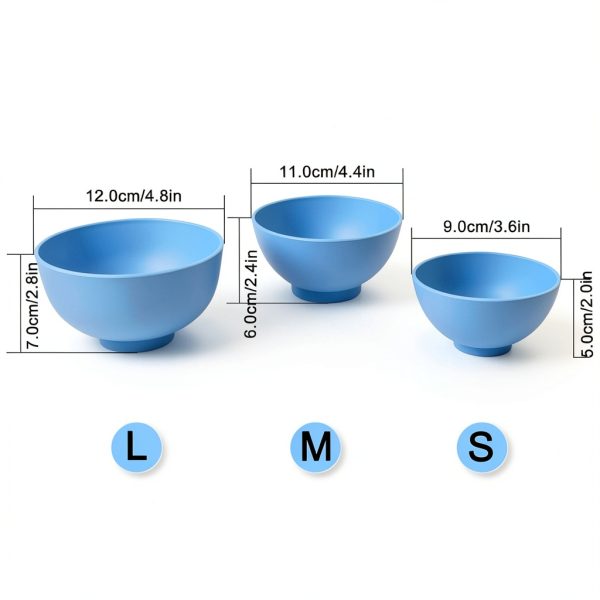 Vocadok Dental Mixing Bowl Set with 3 Spatulas Large Medium Small-4